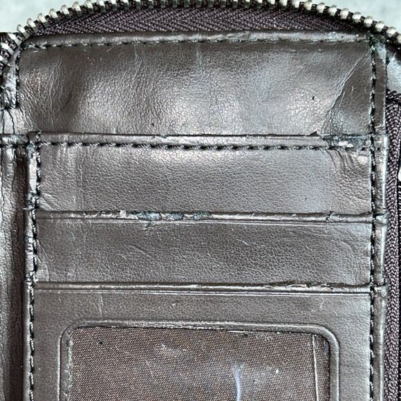 Coach Wristlet Wallet Signature Print Ashley Has Some Wear - Picture 10 of 14